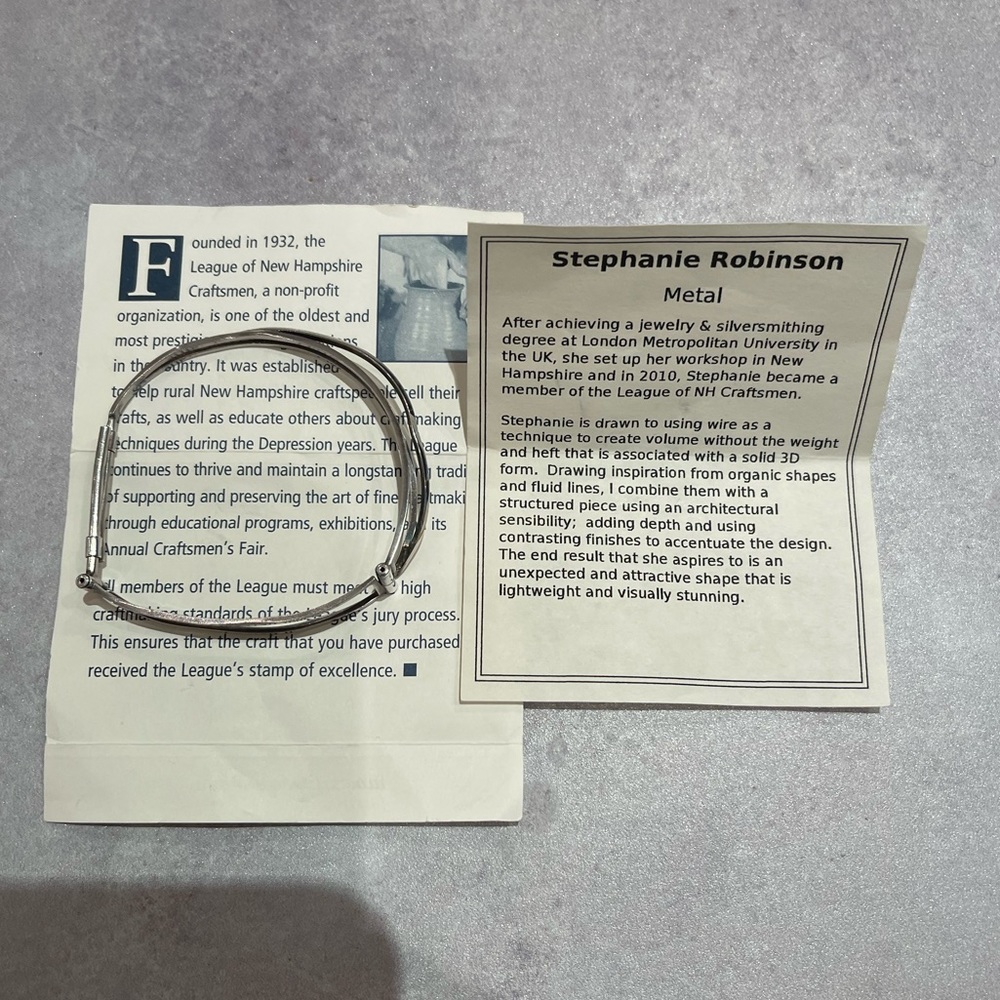 Stephanie Robinson Sterling Sliver Bangle